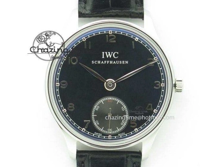 MIROTIME 0507 Sustainable Portuguese IW5444 SS White Dial RG Numbers On Brown Leather Strap A 7256